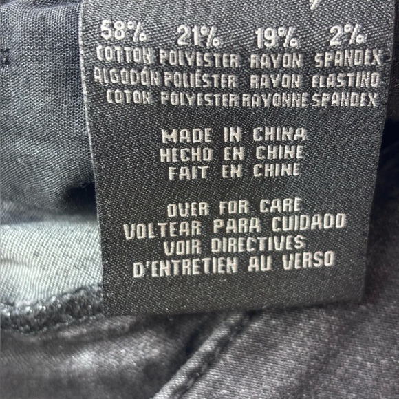 Seven 7 Skinny Ankle Jeans Raw Hem Classic Comfort Stretch Designer Black Size 8 - Picture 10 of 14